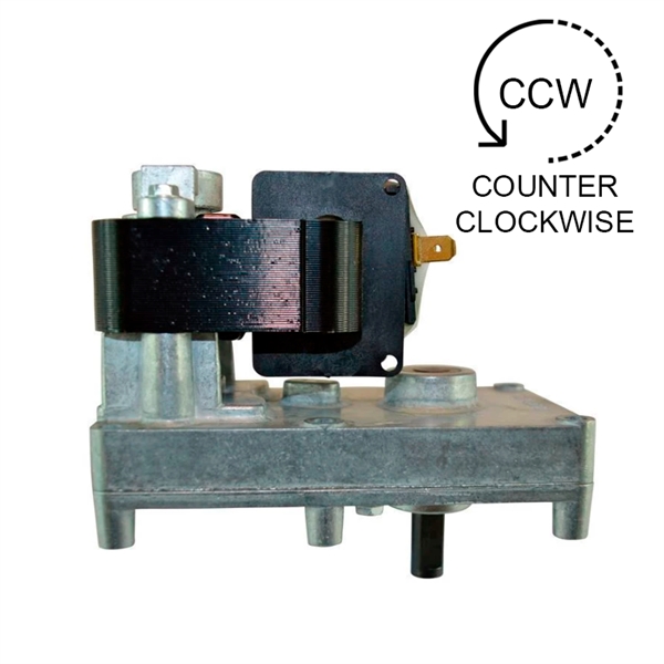 Gear motor/Auger motor for pellet stove: 1,3 rpm - shaft 9,5 mm - 230 v - CCW 