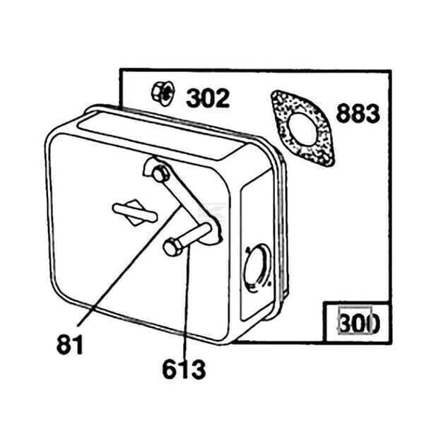 Exhaust - 492746 - Briggs & Stratton