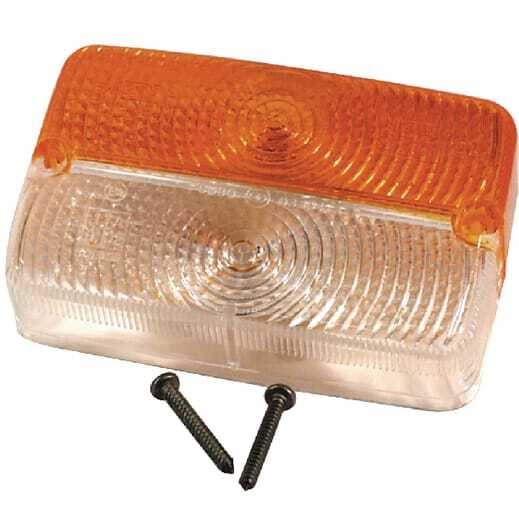 John Deere Lenses for direction lamps - 03104020 - Light lens, transparent/amber, rectangular front/LH/RH Cobo