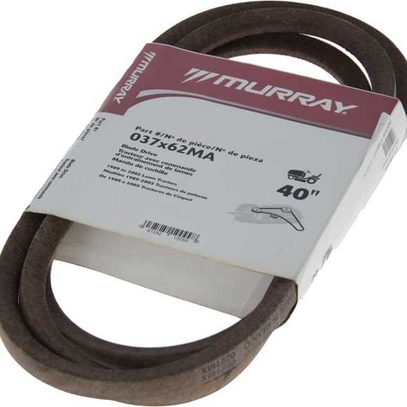 Murray V-belts overview - 037X62MA - V-belt 12.7x2200