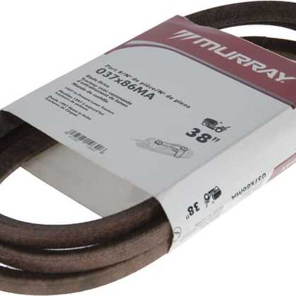 Murray V-belts overview - 037X86MA - V-belt 38\