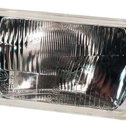 John Deere Work light flush mounted - 05400000 - Headlight insert Halogen, rectangular, transparent, Cobo