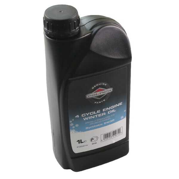 BS 4-Stroke oil Briggs & Stratton - 100007W - Engine oil, 1l, synthetic, SAE 5W-30 by Briggs & Stratton