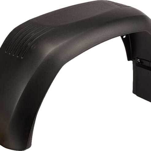 AL-KO Mudguard for Single axle - 1259583 - Mudguard with spray protection black