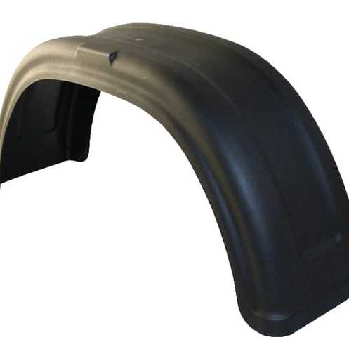 AL-KO Mudguard for Single axle - 1259590 - Mudguard with spray protection black