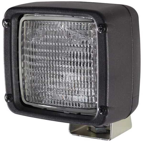 John Deere Square work light H3 - 1GA007506391 - Work light Halogen, square, 12/24V, white, 112x97x126.5mm Deutsch plug, Ultrabe