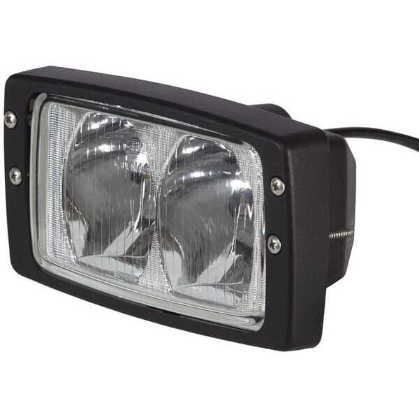 John Deere Work lights rectangular built-in H3 - 1GB996080021 - Work light Halogen, 55/70W, rectangular, 12/24V, transparent, 18