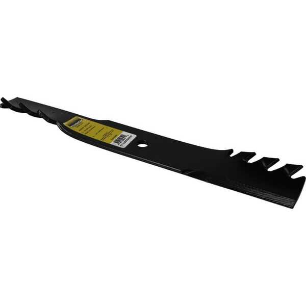 John Deere Predator 2 3-in-1 shredding blade - 2986B1PD5008 - Blade L: 457x6.4mm round hole: Ø16.1 suitable for Ariens/Gravely/J