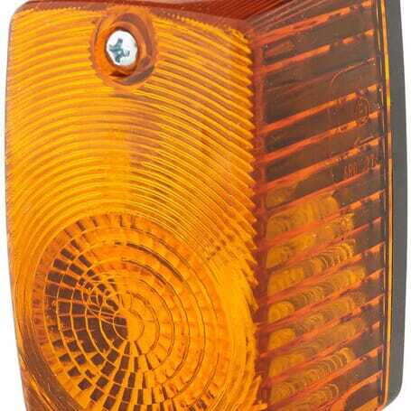 John Deere Indicator lamp - 2BA002652121 - Indicator light RH 21W, rectangular, 12V, amber, bolt on, 90x55x60mm, Hella