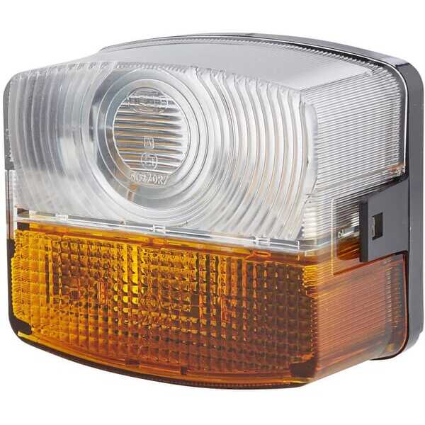 John Deere Direction and position lamp - 2BE003182101 - Direction and position light RH 21W, square, 12V, amber/transparent, bol