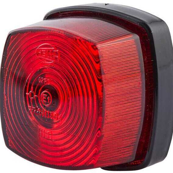 John Deere Square rear light - 2SA003057021 - Rear light square, 12/24V, red, bolt on, 62x40x62mm, Hella