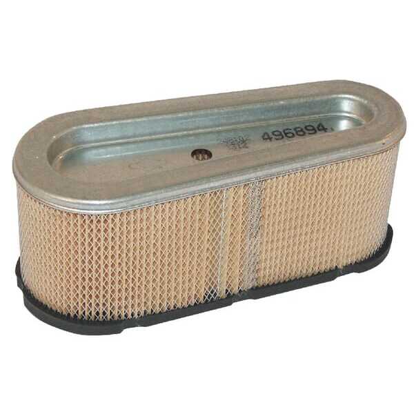 BS Air filter oval typeBriggs & Stratton - 496894S - Air filter cartridge (4139)