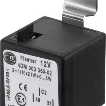 John Deere Flasher relay Hella - 4DM003360021 - Flasher relay 12V