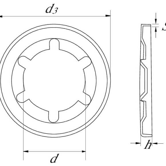 AL-KO Starlock retaining rings OE - 521115 - Quick fastener