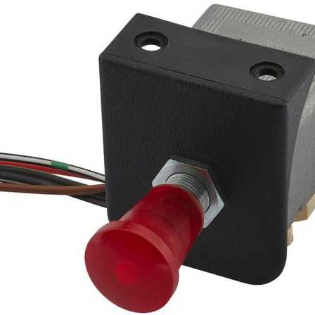 John Deere Hazard Light Switch - 6HD002535031 - Hazard light switch, pull switch, 12V, halogen, with bulb