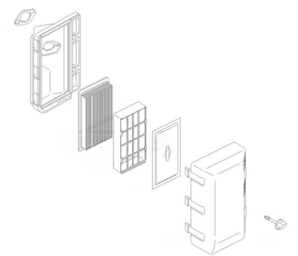 Briggs & Stratton Air filter complete - 712454 - Air cleaner