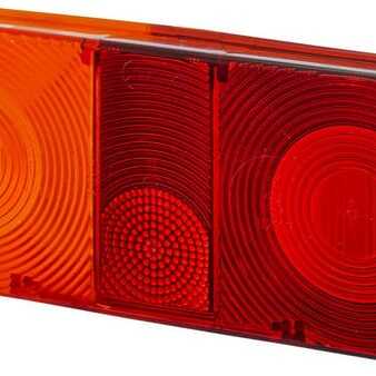 John Deere Separate lenses for rear lights Hella - 9EL116844001 - Light lens, red/transparent/amber rear/left Hella