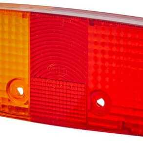 John Deere Separate lenses for rear lights Hella - 9EL118700001 - Light lens, amber/red, rectangular rear/left Hella