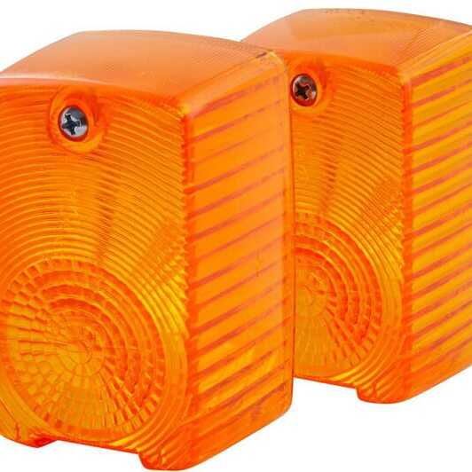 John Deere Separate lamp lens for indicator and position lights - 9EL134659001 - Light lens, amber left Hella