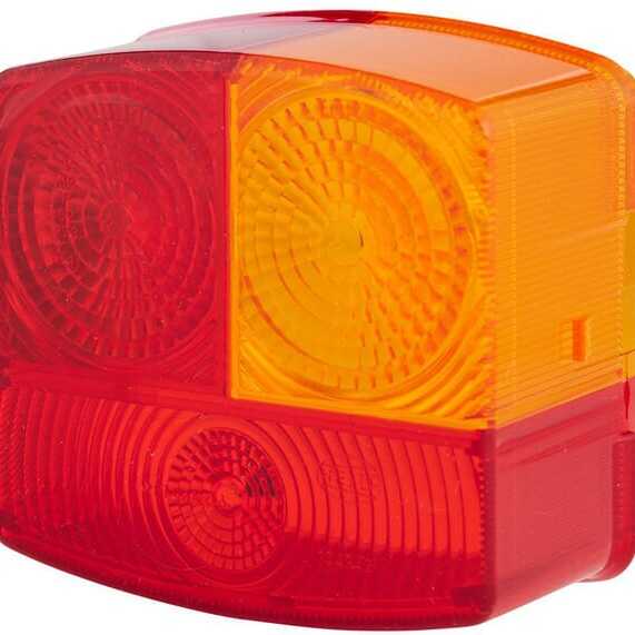 John Deere Separate lenses for rear lights Hella - 9EL137308001 - Light lens, red, square rear/right Hella