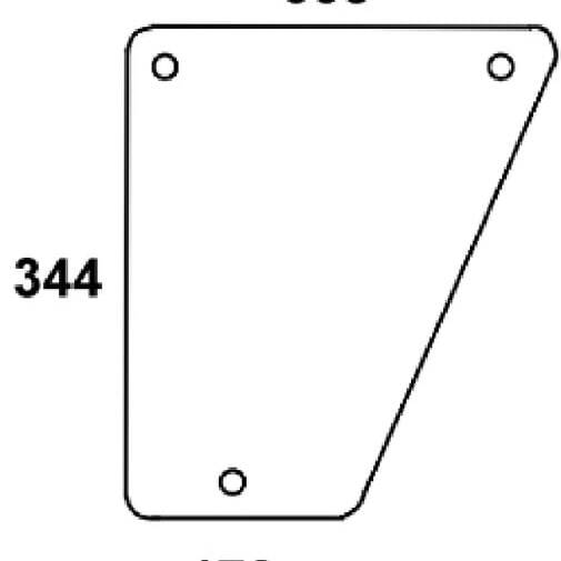 John Deere Windscreens - D8050 - Windscreen lower l/r