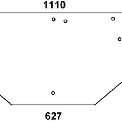 John Deere Rear windows - ER047360N - Rear glass