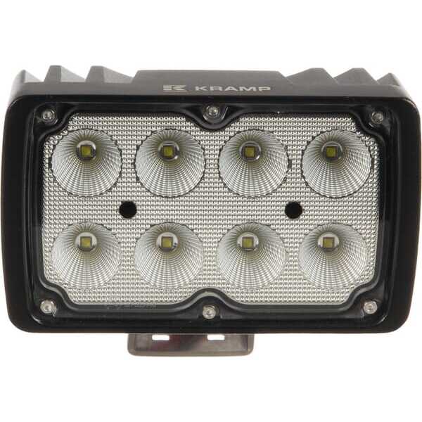 John Deere Rectangular LED work light - LA10414 - Work light LED, 40W, 4000lm, rectangular, white, 152x75x108mm Deutsch plug, Wi