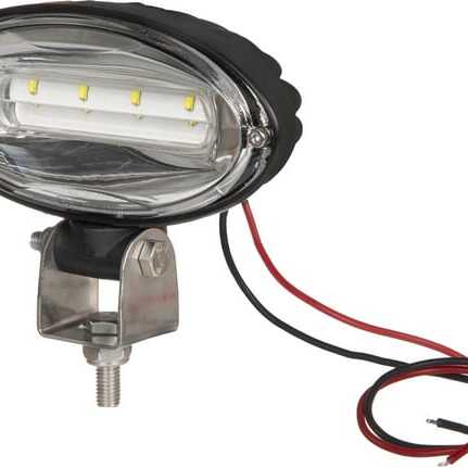 John Deere Work light oval LED - LA10448 - Work light LED, 40W, 3500lm, oval, Ultra Wide Flood, Kramp