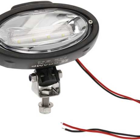 John Deere Work light oval LED - LA104491 - Work light LED, 40W, 3500lm, oval, 12-24V,190x107x63mm, Ultra Wide Flood, Kramp