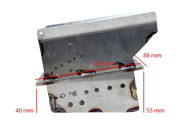 Burn pot / Fire Pot in steel for ITALIA pellet stove